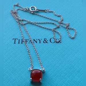 Tiffany & Co. Carnelian Sugar Stack Necklace